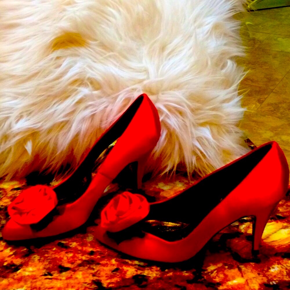 - - - Fanfare 3 &1/2 inch red heels